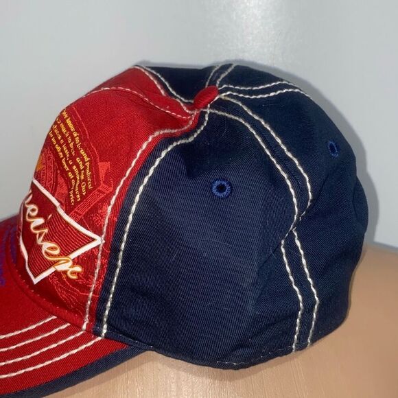 Budweiser Men's Multicolor Snap Back Cotton Baseball Cap Hat Adjustable - Picture 5 of 9